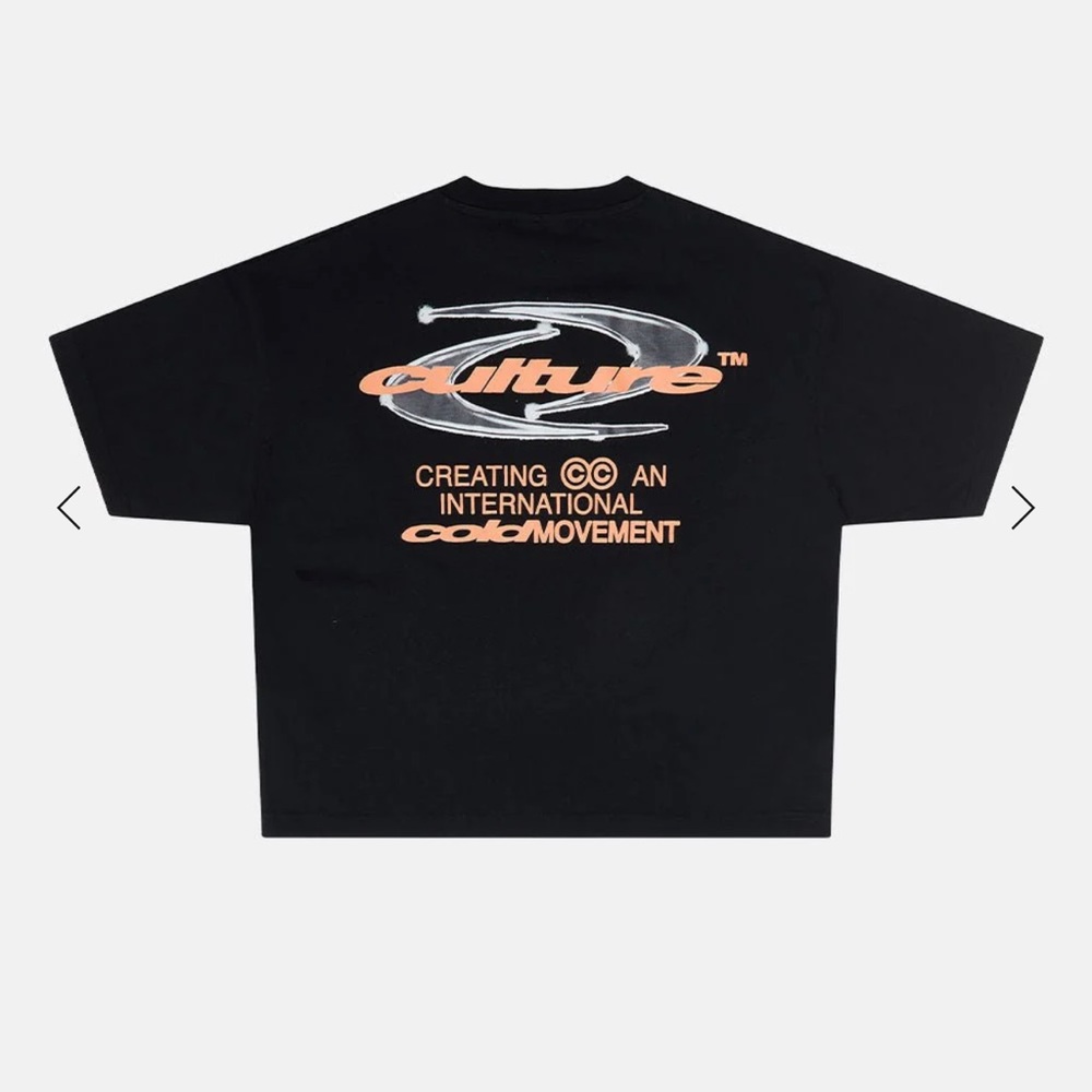 ColdCulture - DYNAMIC TEE BLACK AND ORANGE